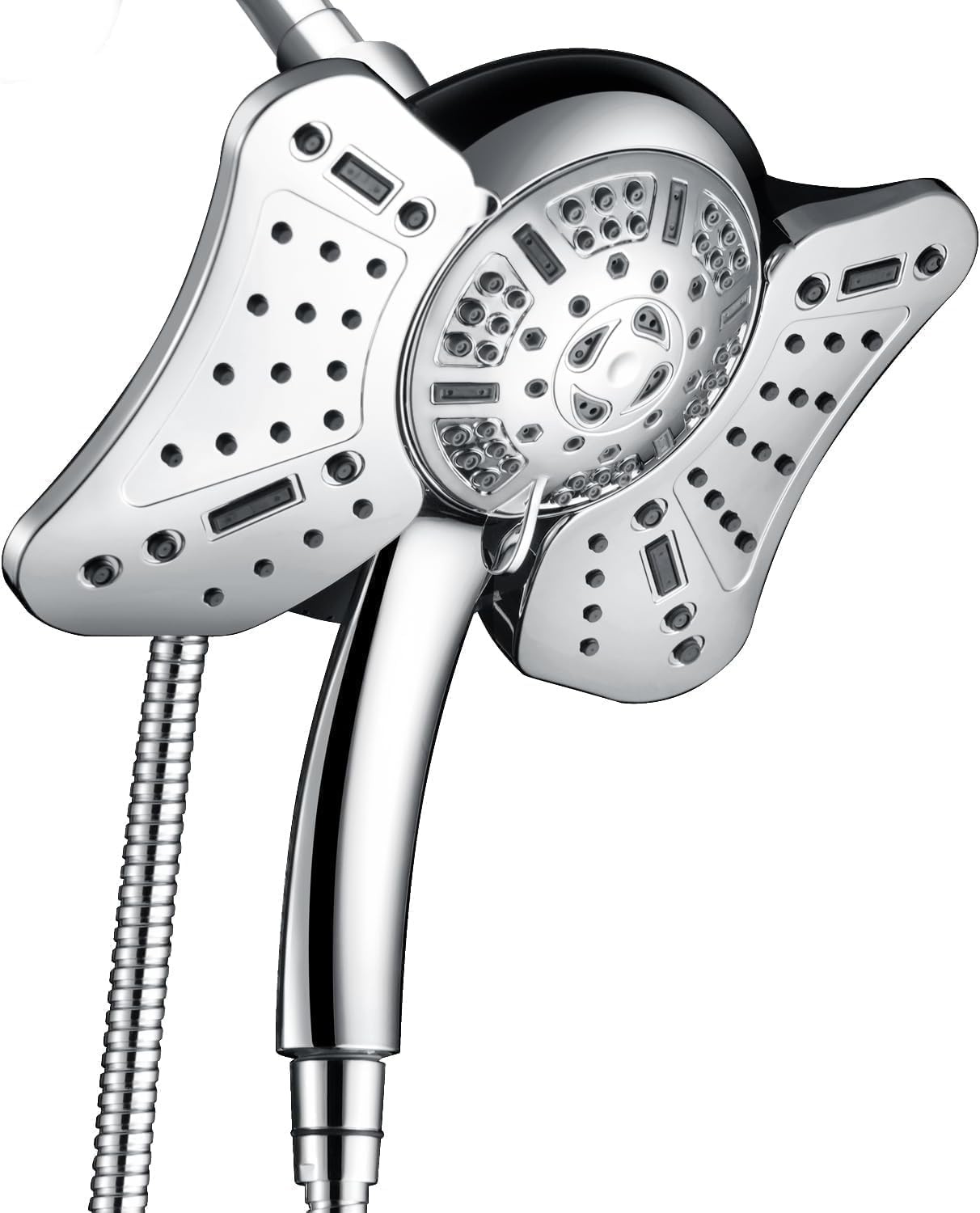 5GPM 2 in 1 Rain Shower Head Handheld Spray Combo Set gallery
