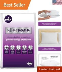 King Size AllerEase Pillow Protectors – 240 Thread Count and Allergy Defense