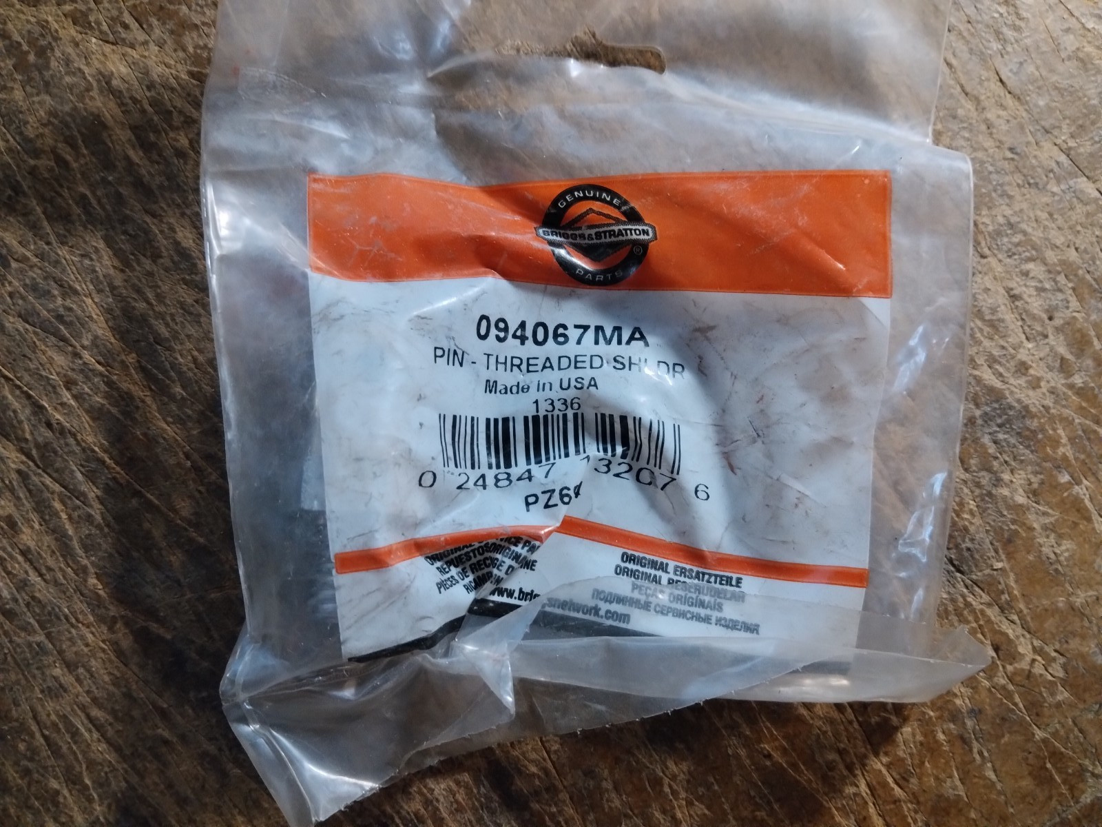 Murray 094067MA Pin 3/8-16 Superseded to 704054 OEM for Mowers gallery