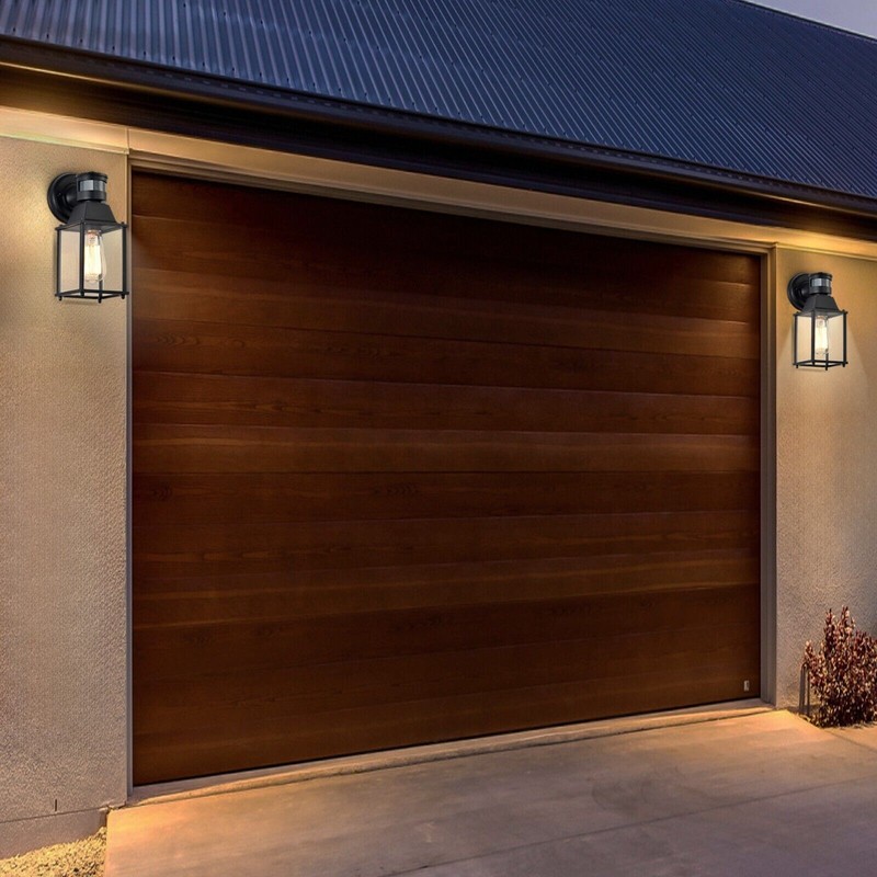 Porch Lights Outdoor Motion Sensor Outdoor Wall Light Fixtures Black 1-Light gallery