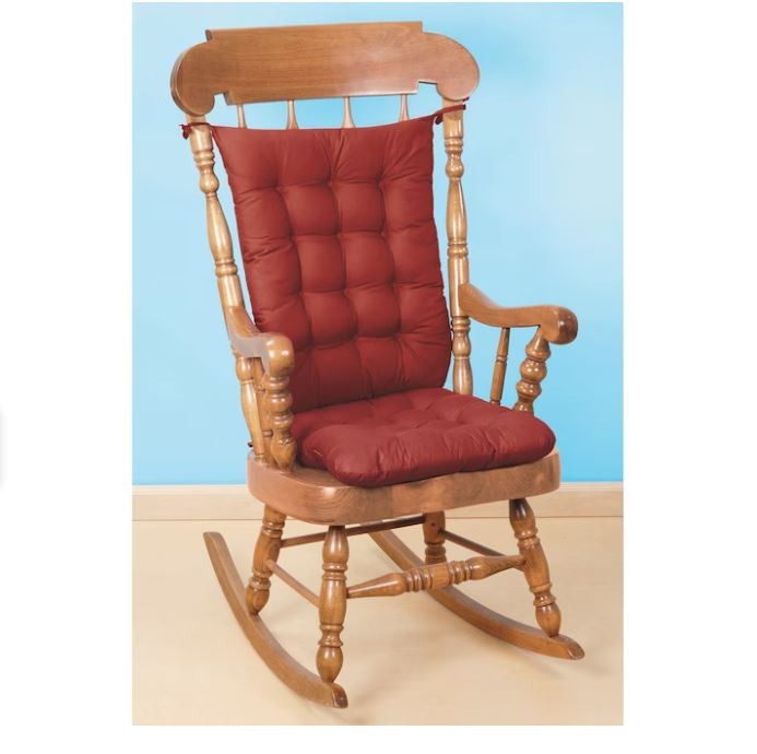 Rocking Chair Cushion Set 100% Polyester Spot Clean - Free Shipping gallery