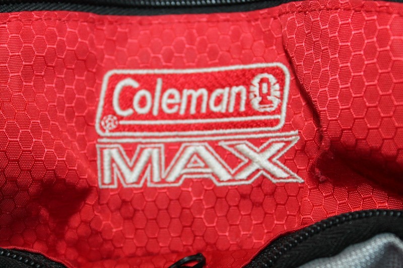 COLEMAN MAX HYDRATION RED BACKPACK WITH CHEST & WAIST CLIPS NO BLADDER 4