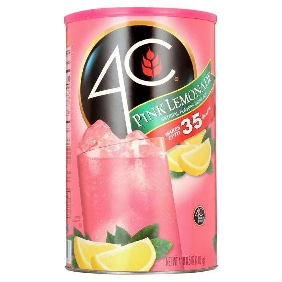 4C Natural Peach, Lemon Raspberry Iced Tea Mix, 66.1 oz😋Choose your flavor gallery