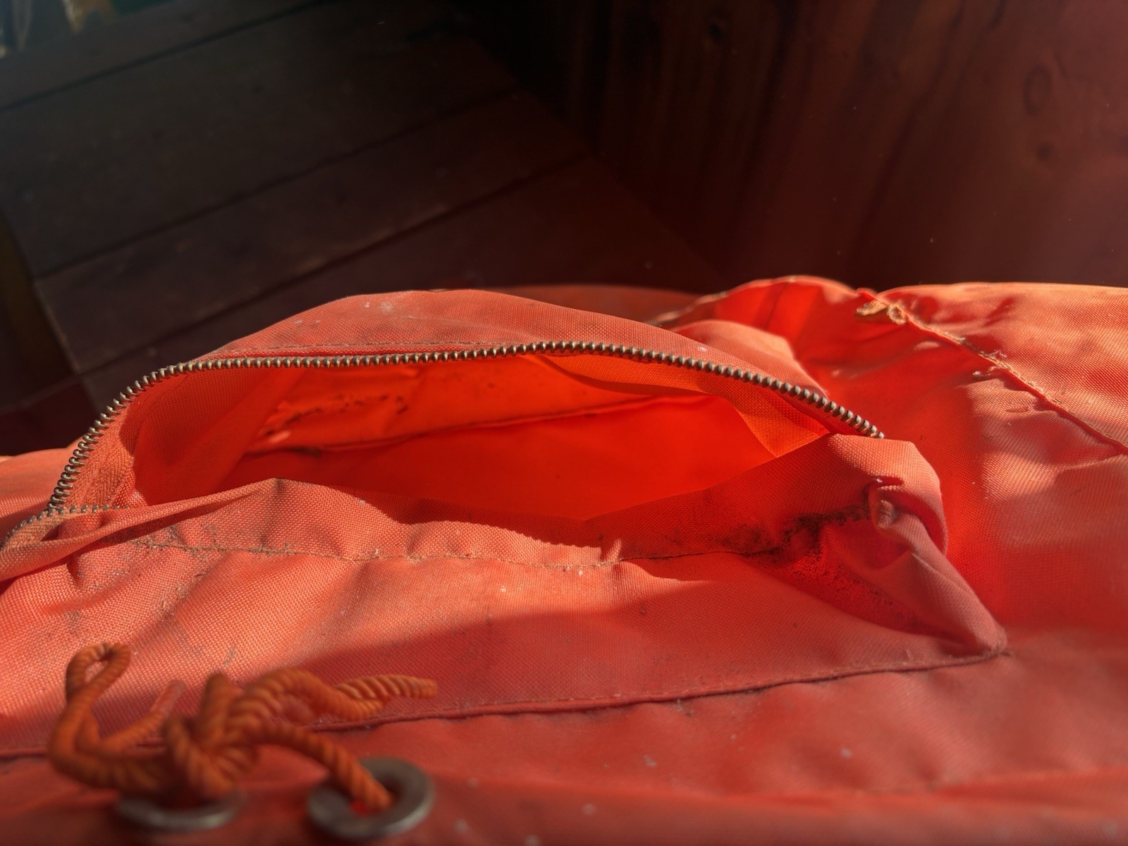 Vintage Jasper External Frame Hiking Pack Orange 5