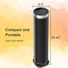 VOCRS PTC-SL2402 Ceramic Tower Heater 1500W Remote Oscillation Timer Black gallery