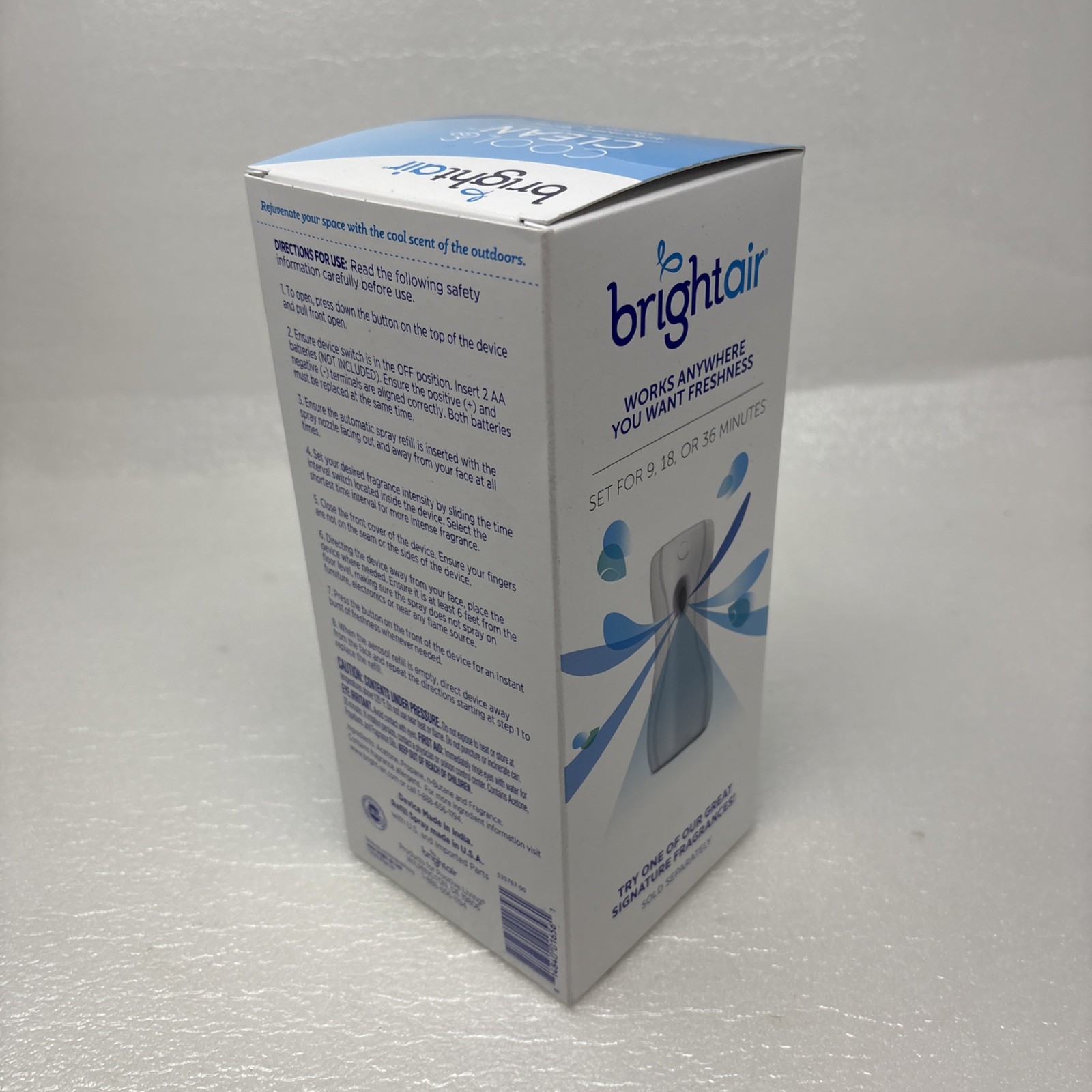 brightair Automatic Spray Starter Kit - Cool & Clean - Fits Glade & Airwick gallery