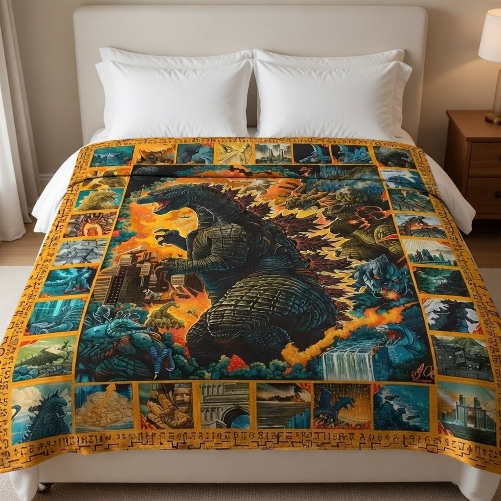 Funny Monster Flannel Blanket - Fluffy Reversible Cozy Throw Gift gallery