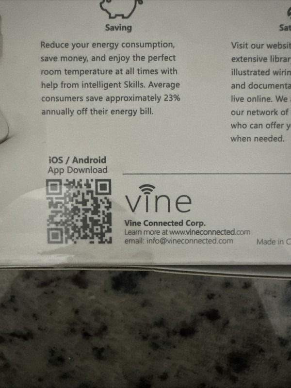 NIP VINE TJ-225 SMART Wi-Fi PROGRAMMABLE THERMOSTAT NEW gallery