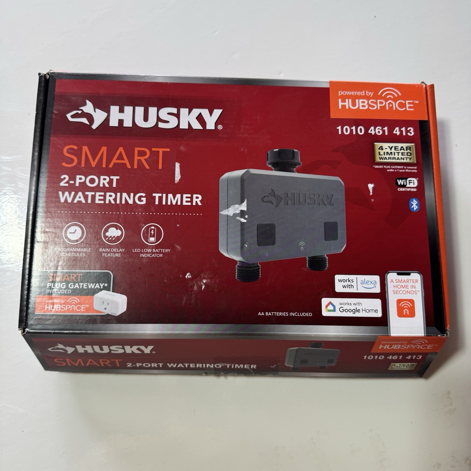 Husky Smart 2-Port Watering Timer Bluetooth Sprinkler Irrigation No Plug gallery