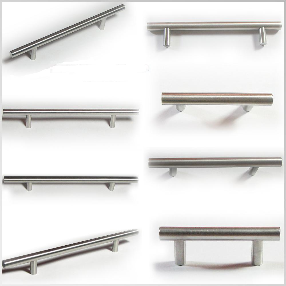 Kitchen Cabinet Door Handle Brushed Nickel SOLID Bar Pulls 4" 5" 6" 8" 10" - 44" gallery
