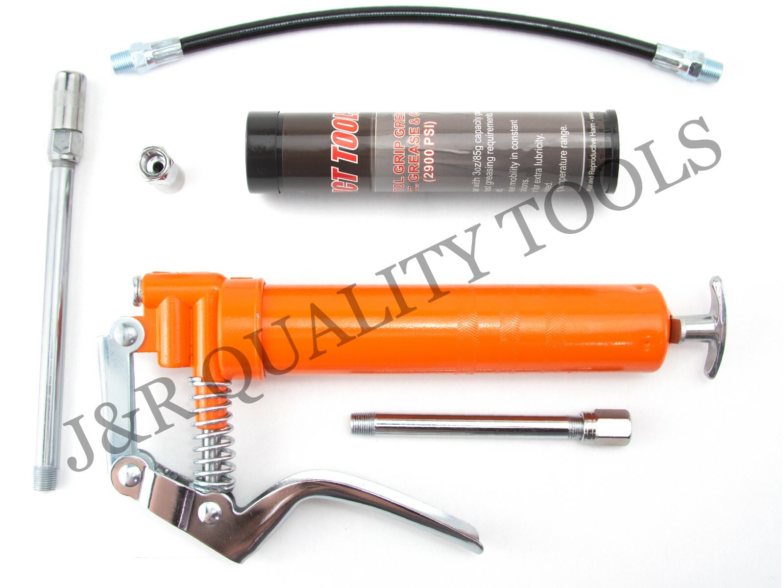 VCT 5pc Mini Grease Gun Pistol Grip 3 oz Lubricating Cartridge Lube Refillable gallery