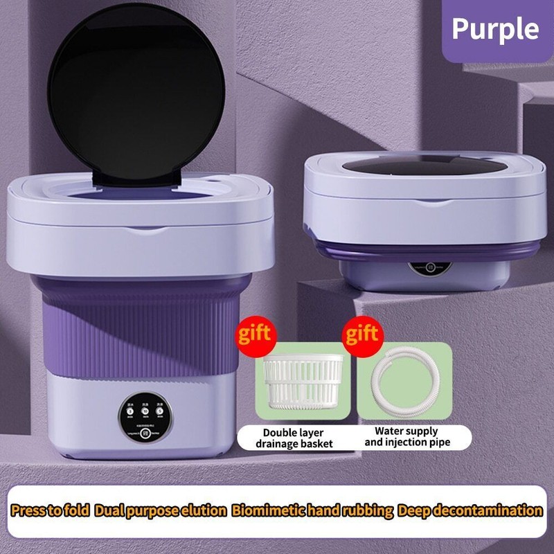Portable Washing Machine Mini Washer Foldable Washer and Spin Dryer Small Travel gallery