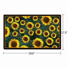Rubber Welcome Doormat Decor Indoor Outdoor Non Slip Front Easy to Clean Mat