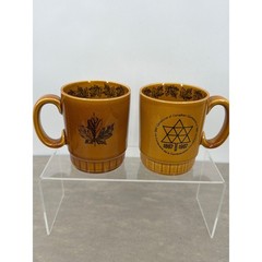Royal Worcester Crown Ware 1967 Centennial of Canadian Confederation Mugs Set 2