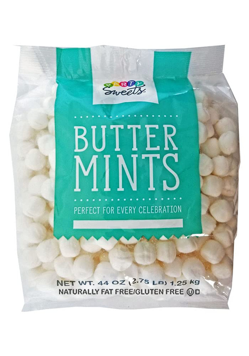 White Buttermints Unwrapped Soft Mints Party Favor Candy 2.75 Lb 350 Pc gallery