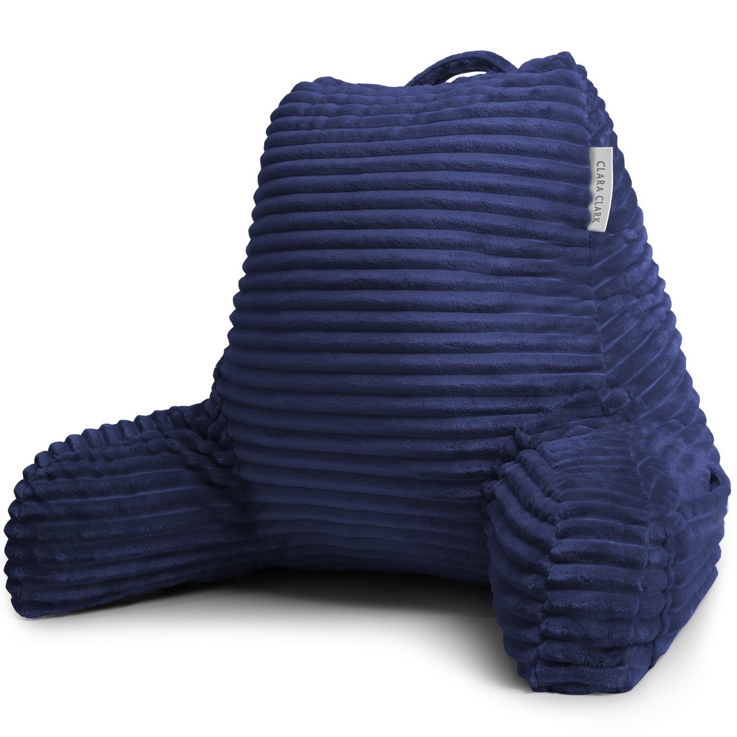 Backrest Reading Pillow,Shredded Memory Foam Bed Rest Pillow,Medium,Navy Blue gallery