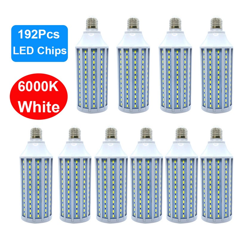E26 LED Corn Light Bulb 6000K Cool Daylight White Super Bright 50W 60W 450W Eq. gallery