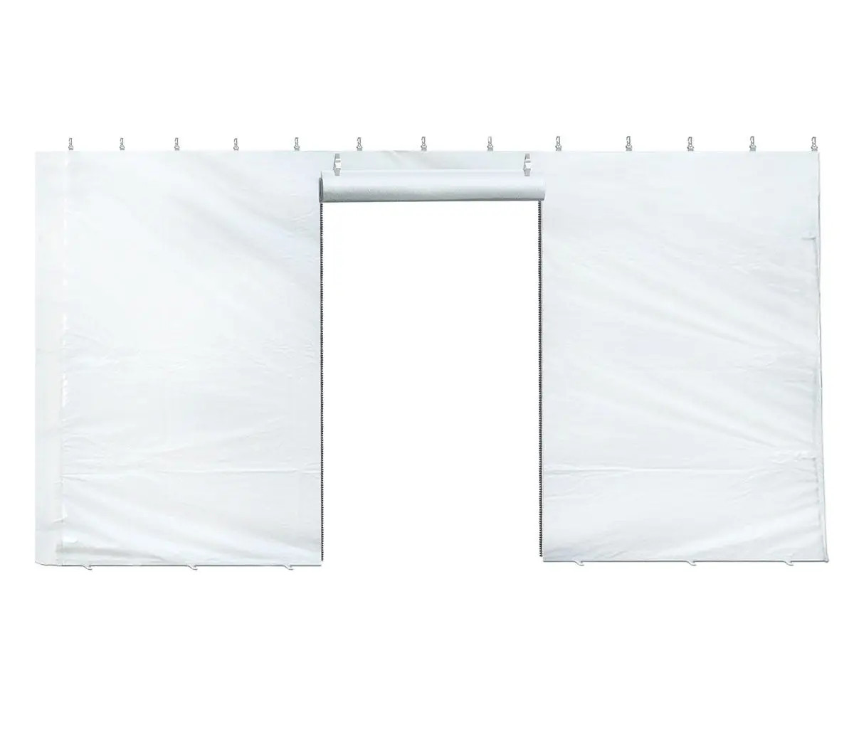 7x15 Solid Blockout Vinyl Sidewall with Zipper Door for Canopy Event Party Tent gallery