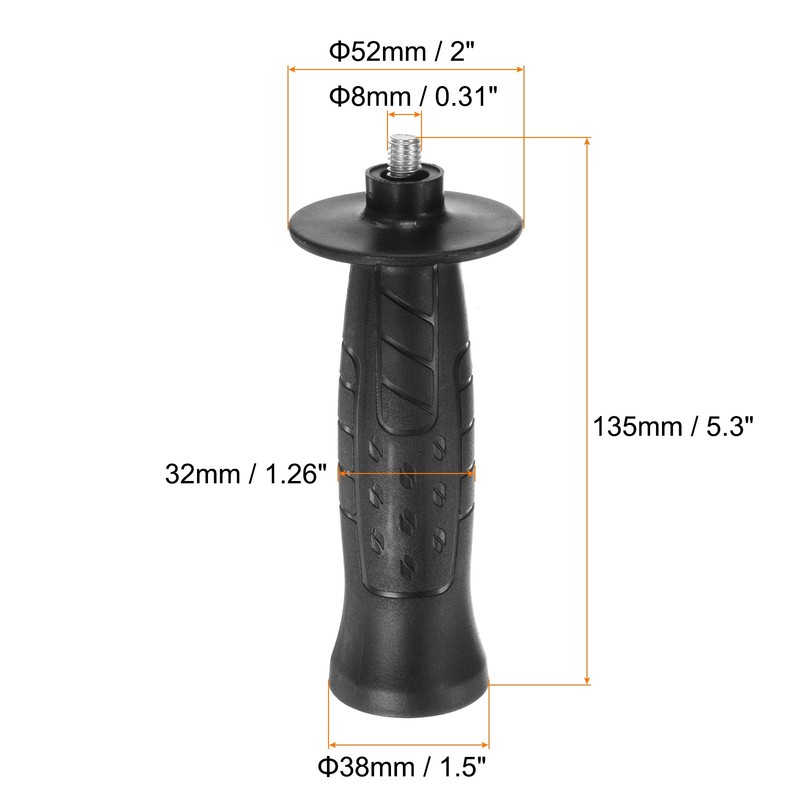 4 Set Angle Grinder Side Handle 8mm Thread 135mm Plastic Non-Slip gallery