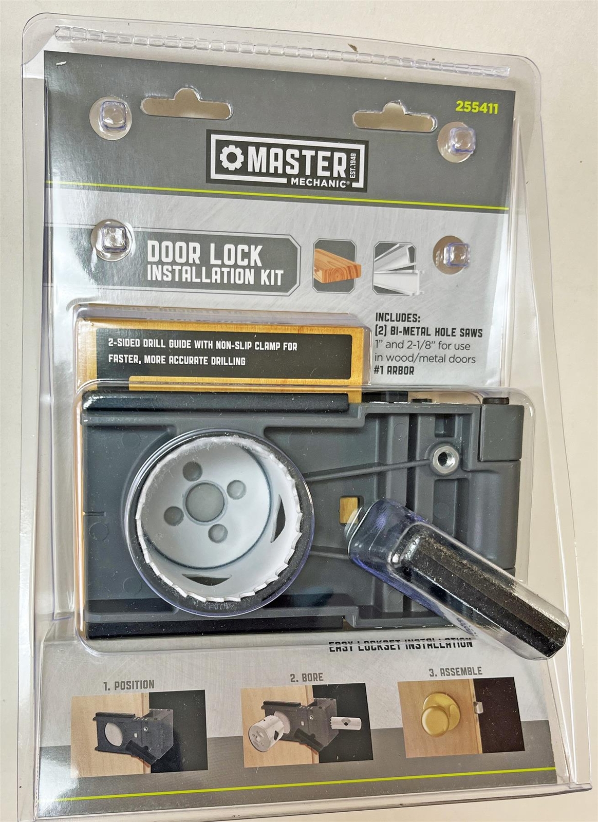 Master Mechanic DOOR LOCK INSTALLATION KIT Bi-Metal Hole Saws gallery