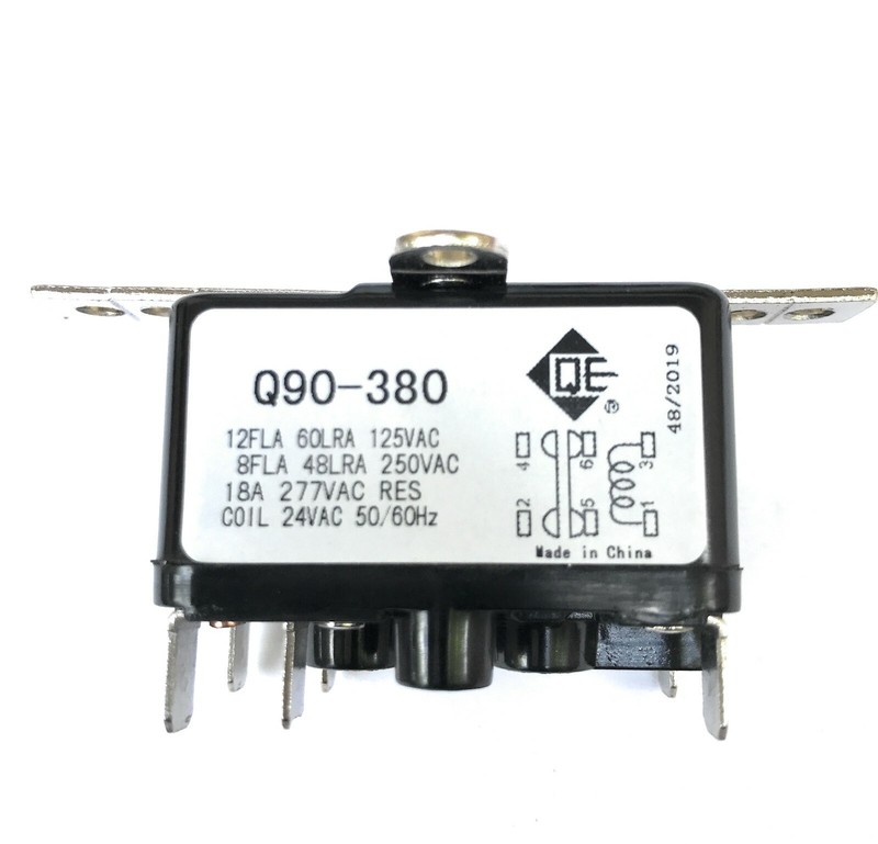 FAN RELAY A/C HEATING COIL 6 TERM 24 VAC 50/60 Hz SPNO-SPNC (Q90-380) gallery