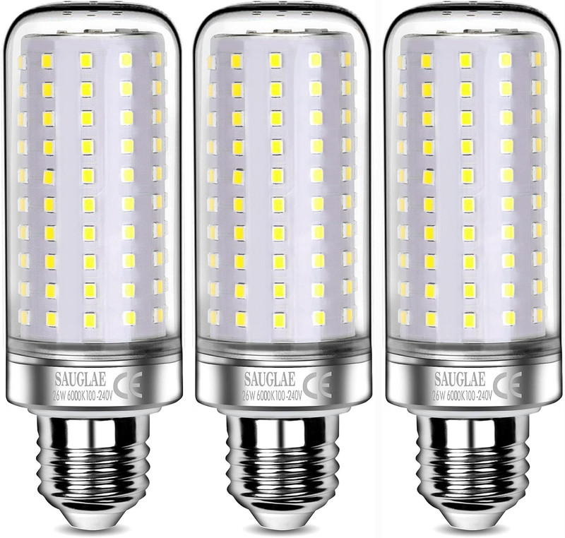 26W LED Bulbs, 200W Incandescent Bulbs Equivalent, 3000Lm, 6000K Cool White, E26 gallery