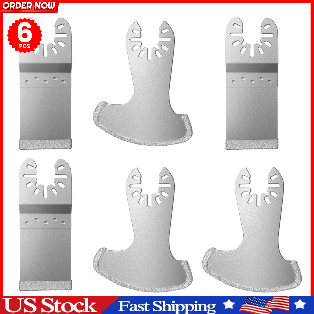 4 Pcs Diamond Blades for Oscillating Multi Tool Grout Removal Tile Repair gallery