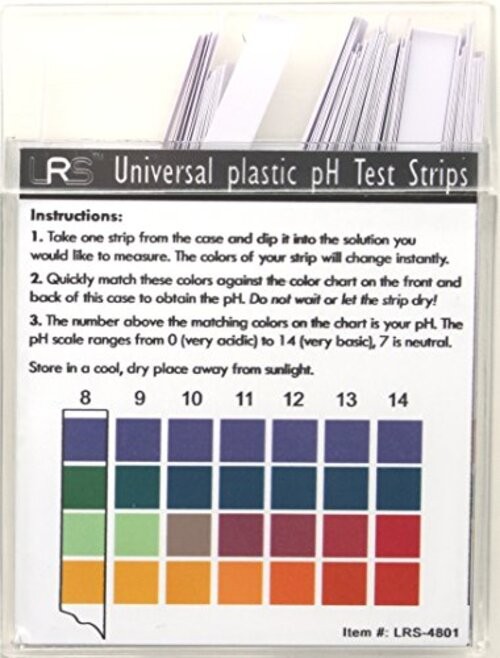 Plastic pH Test Strips, Universal Application (pH 0-14), 100 Count (Pack of 1) gallery