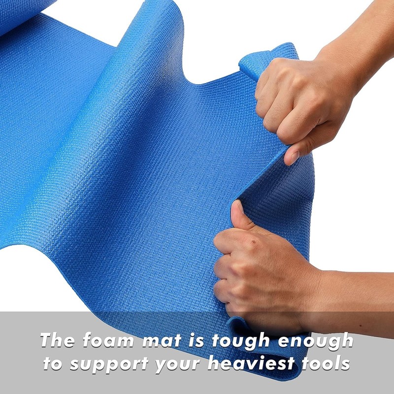 Professional Tool Box and Drawer Liner Blue Non-Slip Foam Rubber 18inch X 24feet gallery