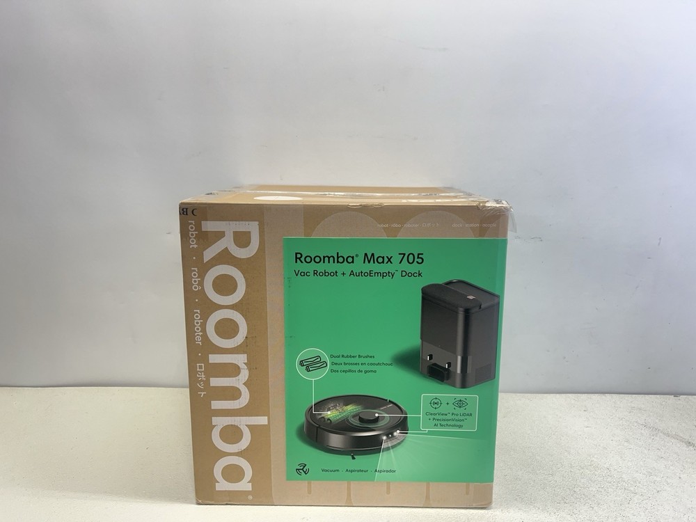 iRobot - Roomba 705 Vacuum + AutoEmpty Dock W155020 - Black -