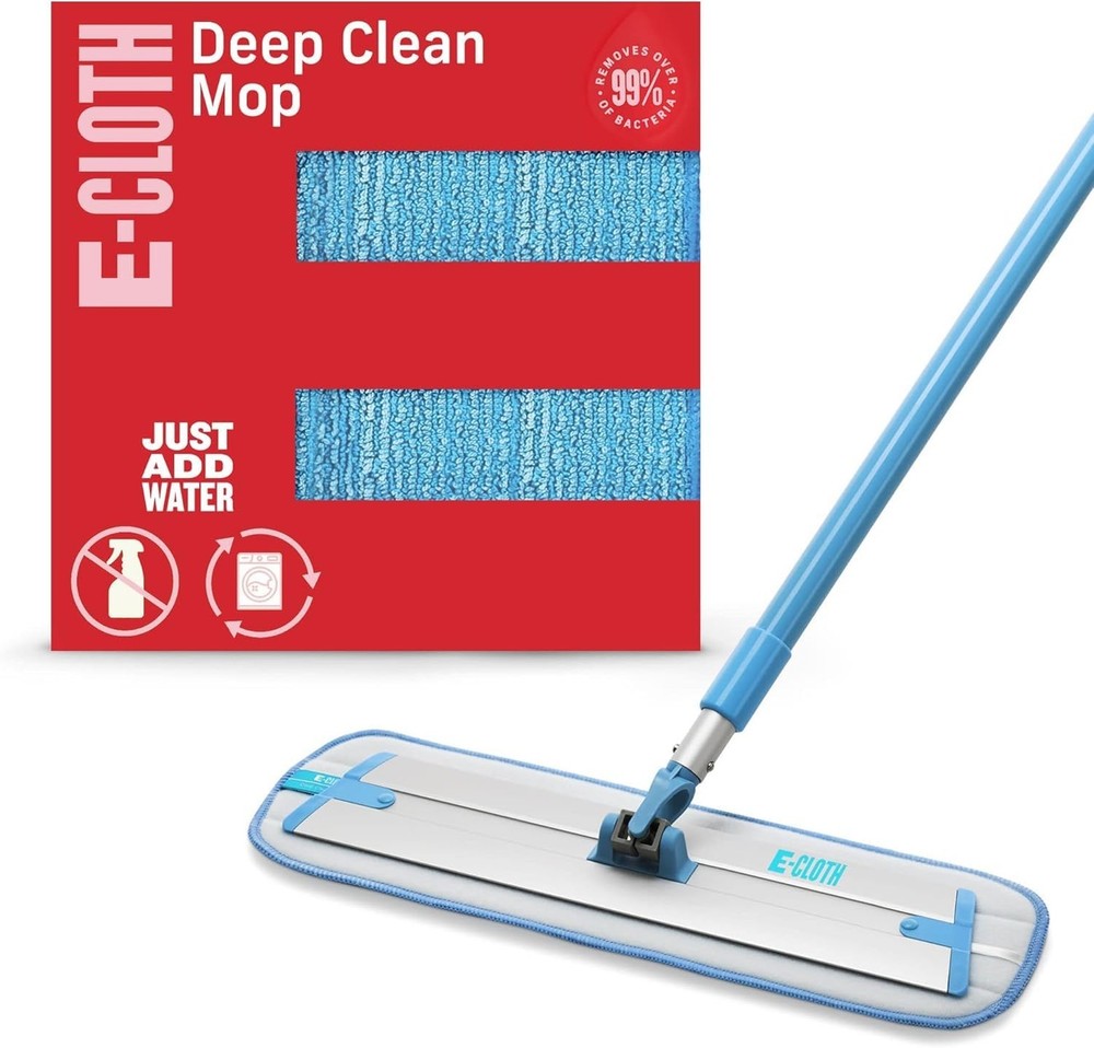 E-Cloth Deep Clean Microfiber Mop - Reusable Mop Pad for Home Cleaning, Hard ...