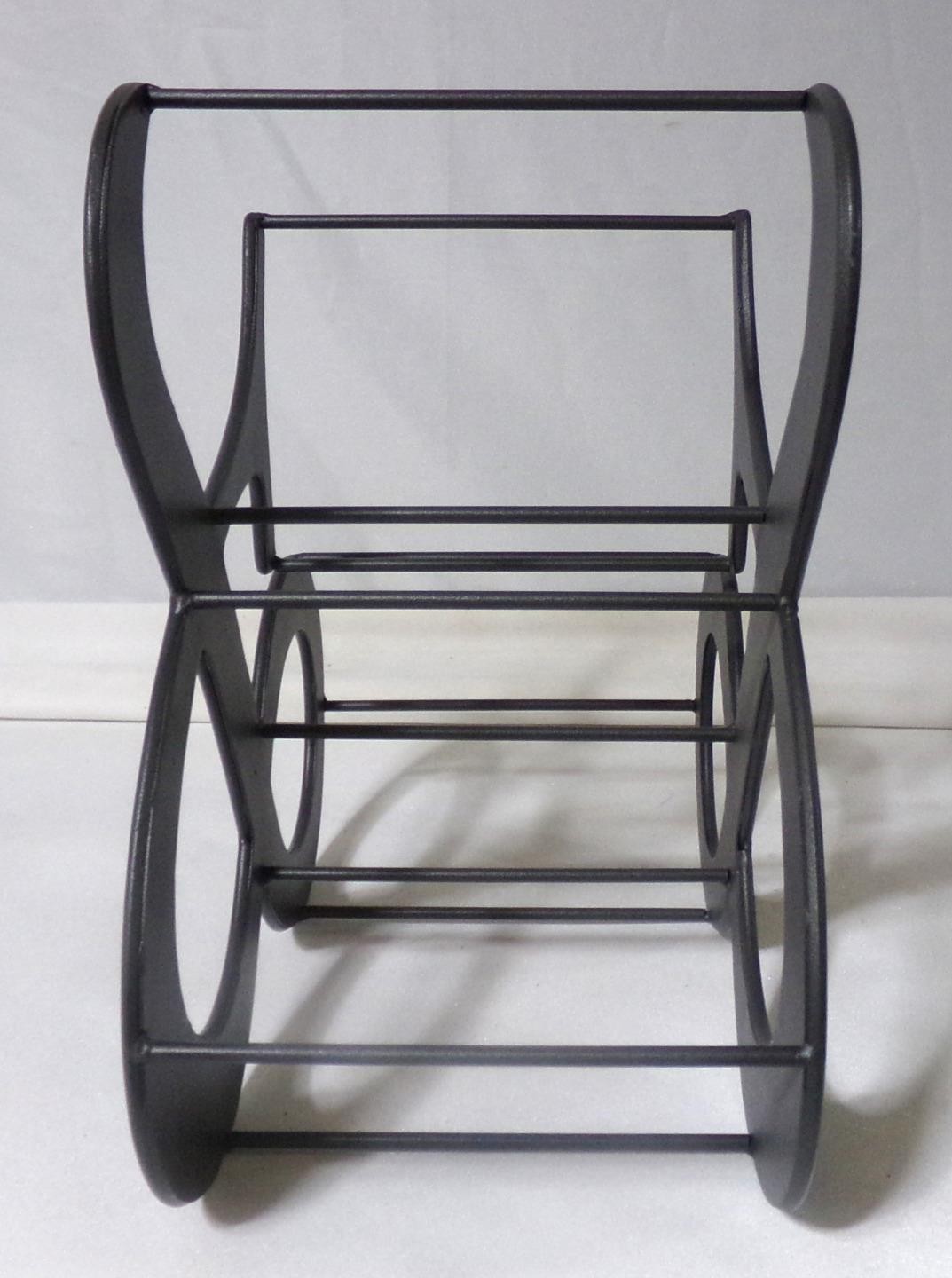 Contemporary Modern Pressed Steel “AND” Sign Wine Rack Bottle Holder gallery