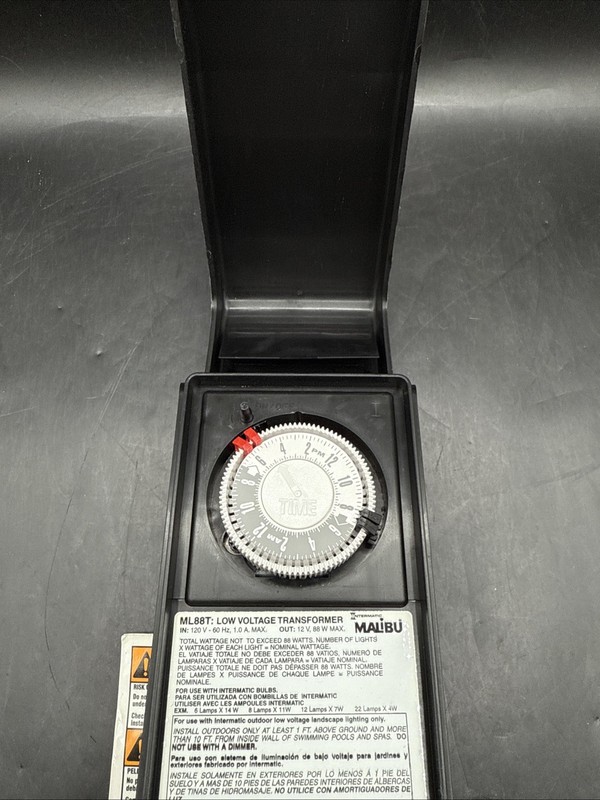 Intermatic Malibu ML88T Low Voltage Lighting Transformer Timer 88W UL Listed gallery