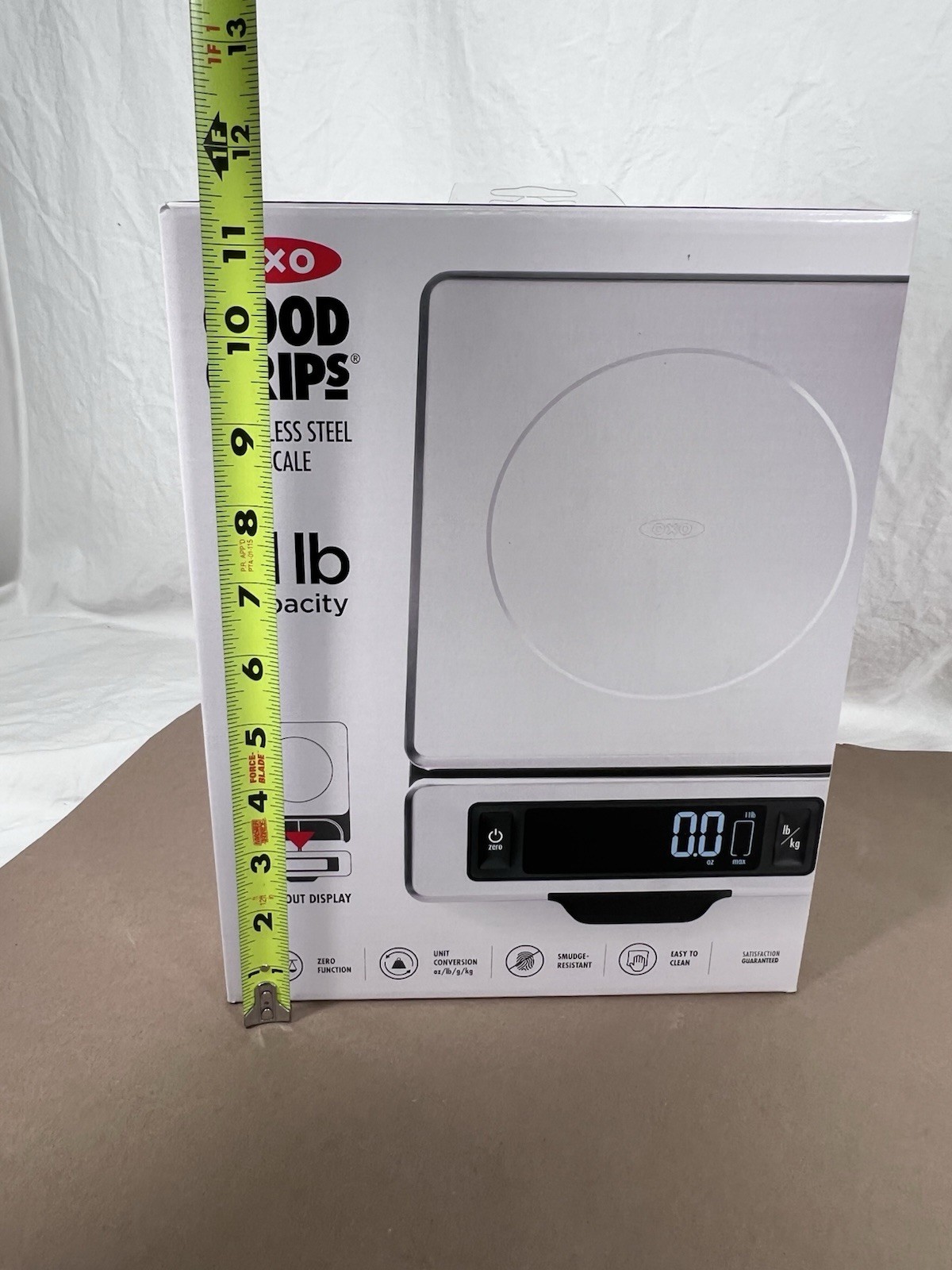 New OXO Good Grips Kitchen Scale Stainless Steel 11 lbs Capacity 1 gram 0.1 oz gallery