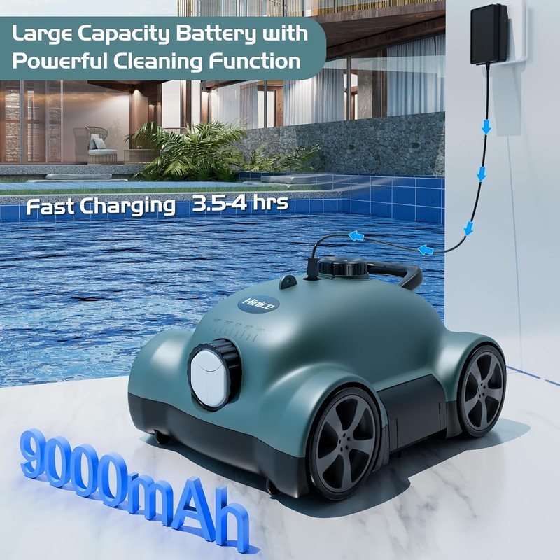 Hinice MF-PC02 Cordless Robotic Pool Cleaner 9000 mAh WHITE gallery