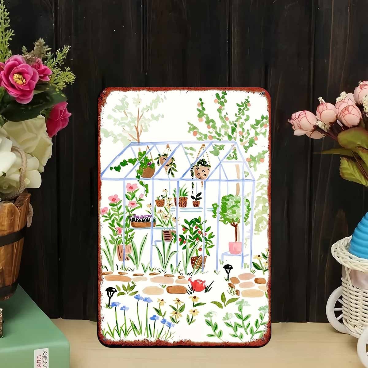 Tin Sign Greenhouse Garden Decor gallery