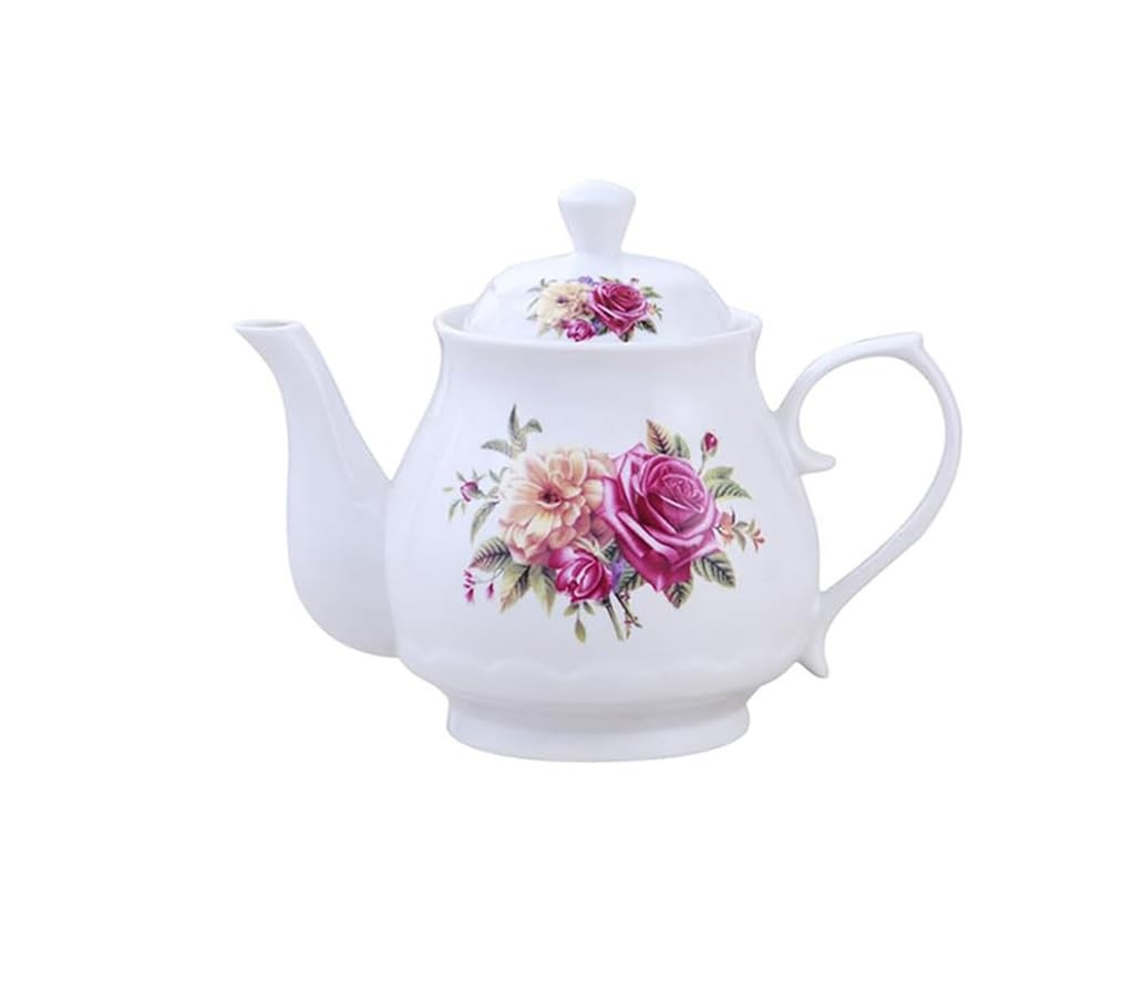 Small Teapot Flower Ceramic Tea Pot For 1 Person Use 13oz 400ml Drinkware Gift gallery