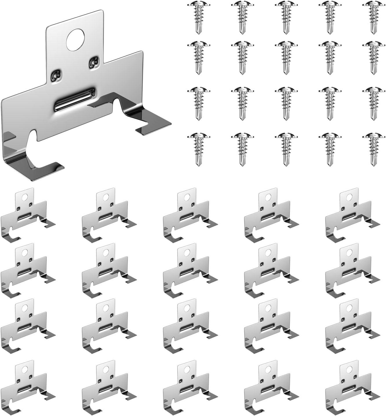 10 Pack Recessed Light Clips for Retrofitting, Torsion Spring Use, Fits 5-6" Can gallery