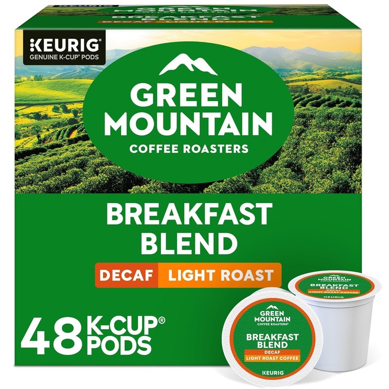 Kosher Certified Decaf Breakfast Blend - 48 Single-Serve K-Cup Pods, Light Roast gallery