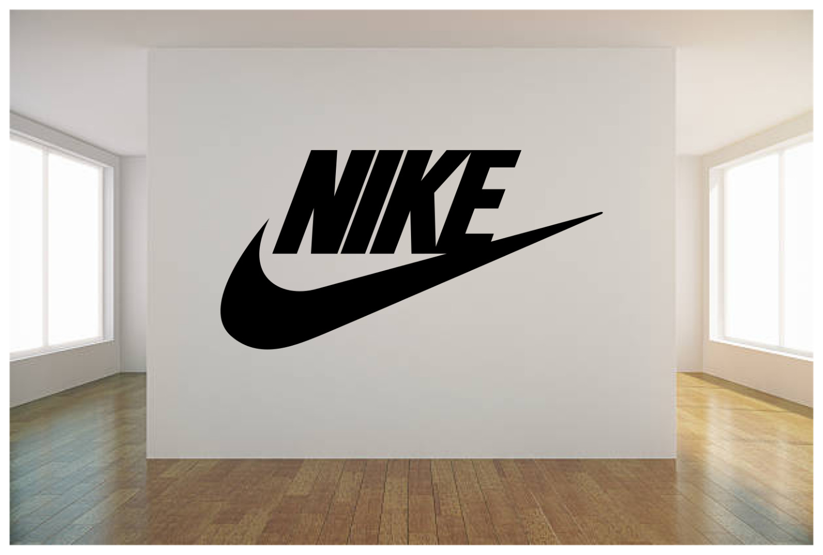NIKE LOGO CHECK MARK WALL VINYL ART DECAL 36X18" BEDROOM HOME DECOR gallery
