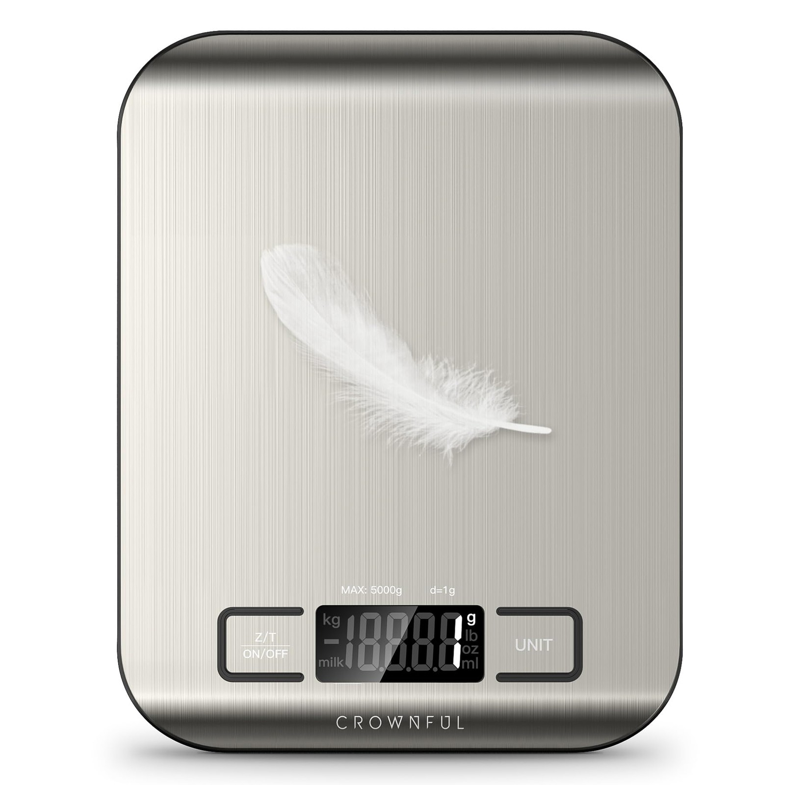 11 lb Digital Kitchen Scale with Tare Function,LCD Display & 304 Stainless Steel gallery