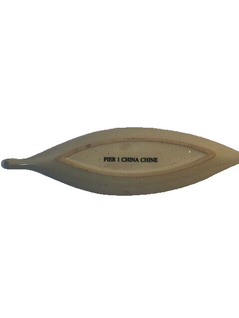 Pier 1 China Chine Leaf Pattern Dish Clean lines Delicate and Dainty Dish gallery
