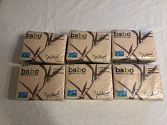 BABO Bamboo Tissue Paper 6 Pack Unbleached Eco Friendly Natural Non GMO