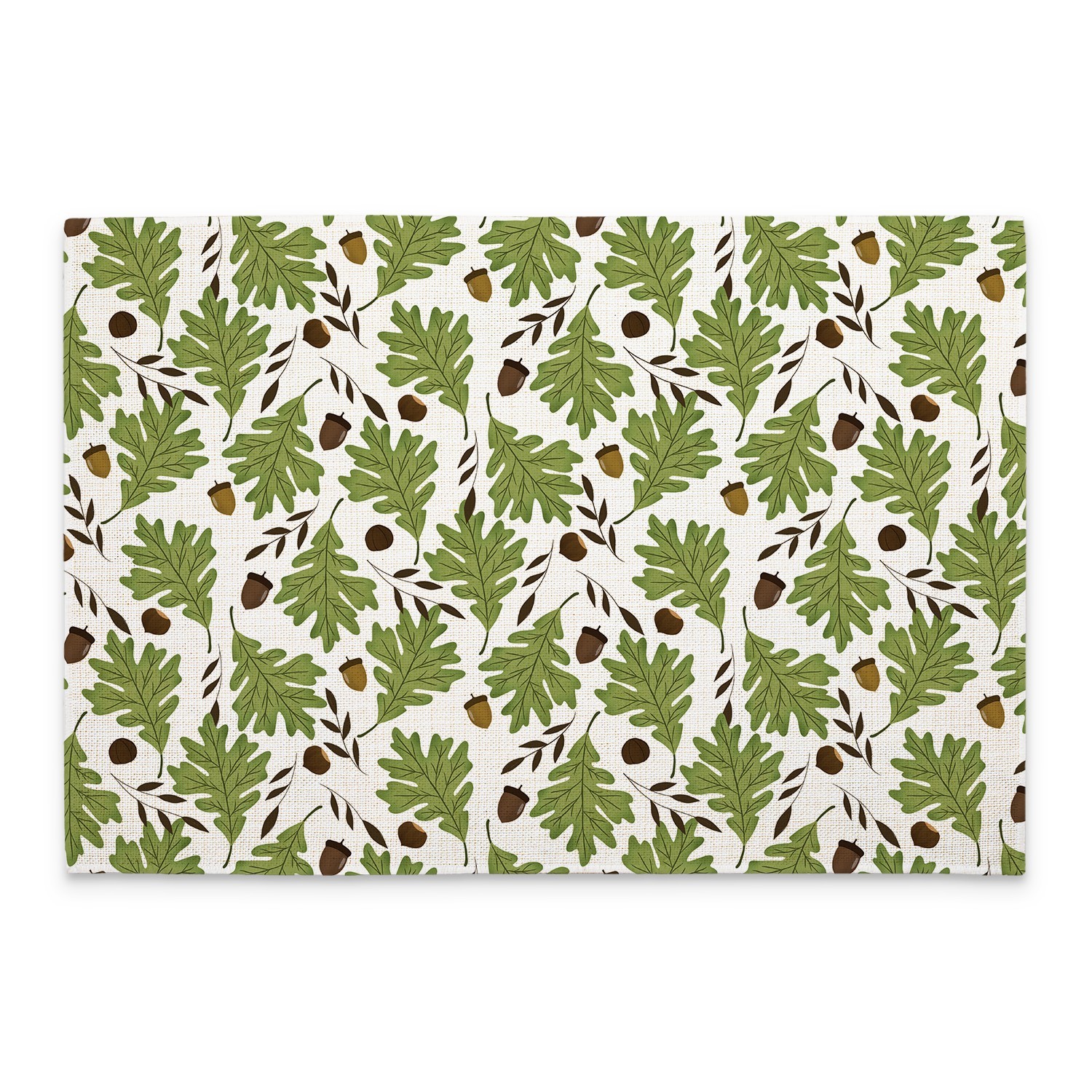 Oak Leaves 4-Pack Poly-Cotton Blend Placemats Manufactured in The USA gallery