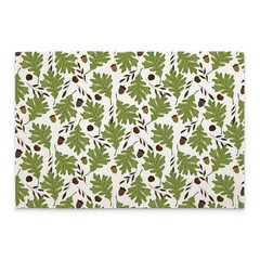 Oak Leaves 4-Pack Poly-Cotton Blend Placemats Manufactured in The USA
