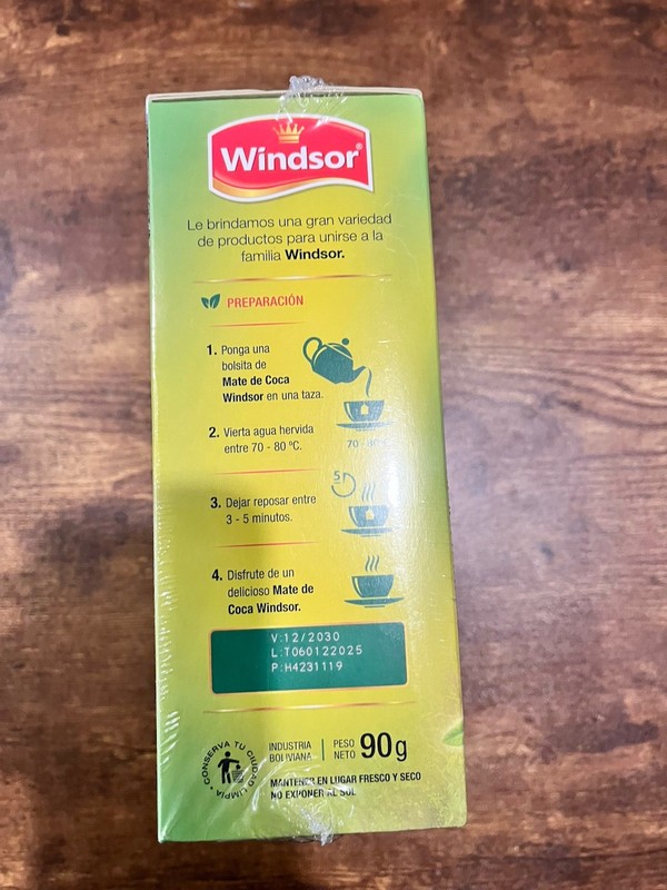 Windsor Mate de Coca Tea & Infusion Bagged Tea Bags Coca Flavor 100 Count 90g gallery