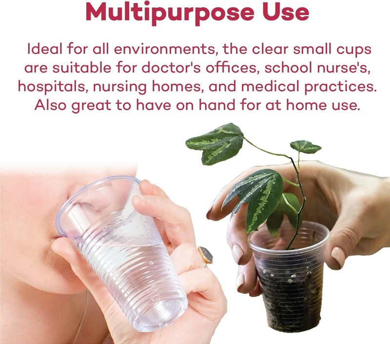 Convenient 3 oz Clear Disposable Cups - Ready-to-Use Eco-Friendly Pack of 100 gallery
