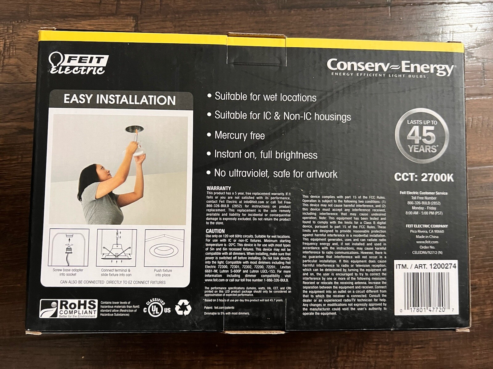 Feit Electric 75W Bulb, LED 2 Count, Retrofit 5-6 Inch - Soft White 2700k gallery