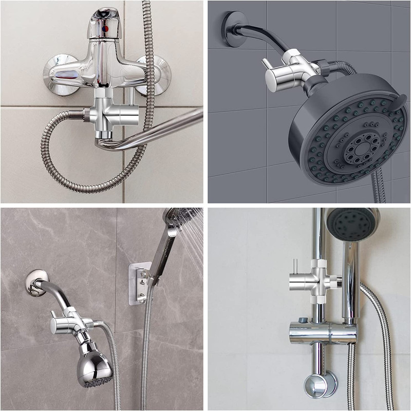 G1/2" Shower Head Diverter Valve, Solid Brass Shower Arm Diverter Valve for Hand gallery