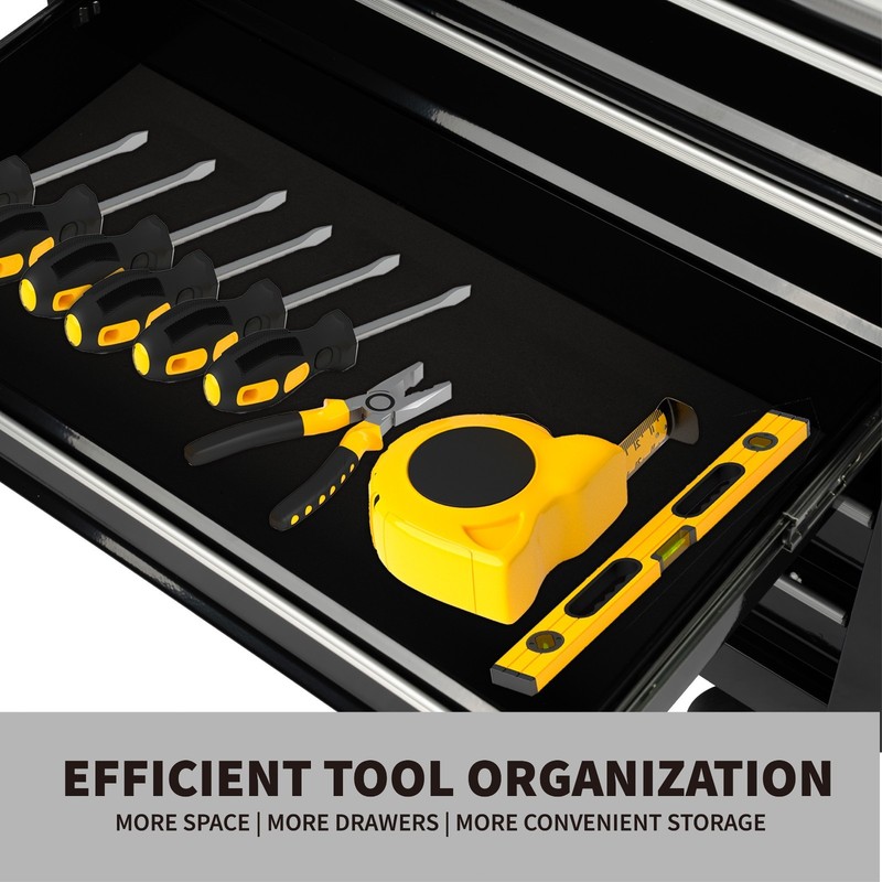 7-Drawer Rolling Tool Cart with Locking Mechanism & Wheels Mobile Tool Cabinet gallery